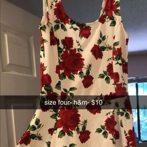 rose skater dress